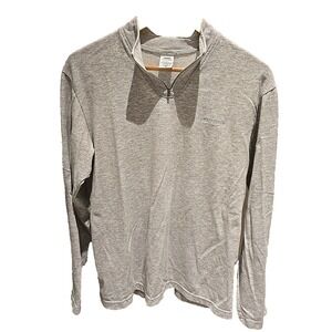 Patagonia Mens Quarter Zip Pullover Heather Grey Long Sleeve Shirt Size M USA